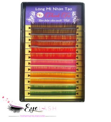 Lông mi Khay classic Mix Màu 0.15- (Mixed Color EyeLashes).