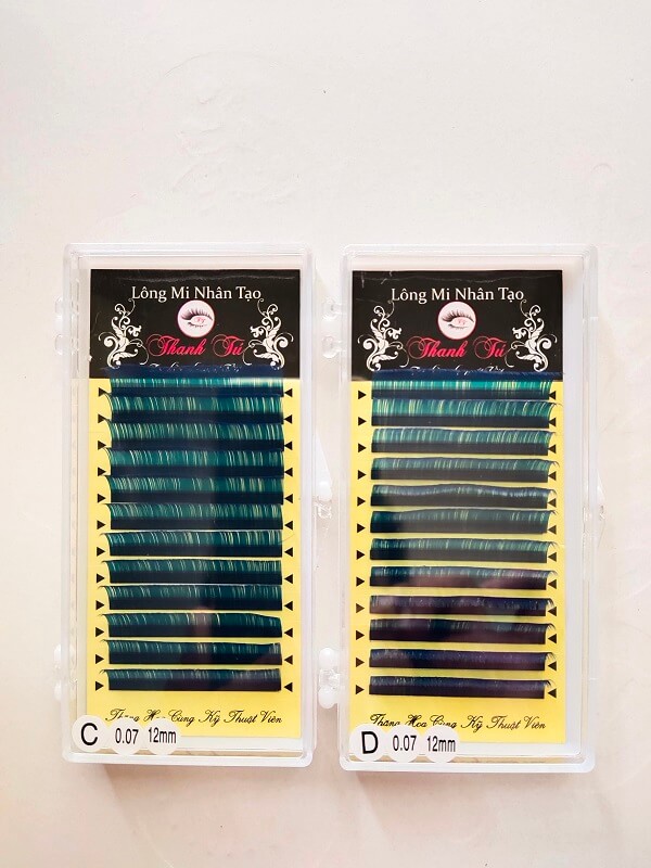 Lông mi Khay classic Màu Xanh Dương 0.07- Công Ty Sản Xuất Lông Mi Thanh Tú EyeLash.