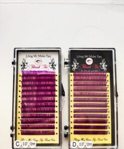 Lông mi Khay classic Màu Tím 0.07- EyeLash. Công Ty sản xuất Lông Mi Thanh Tú EyeLash.