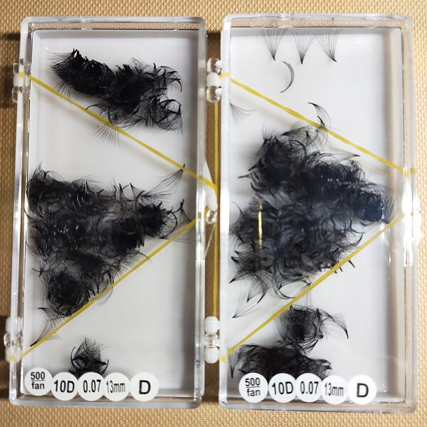 Lông Mi Fan Sẳn 10D- 0.05(EyeLash Fan). Công Ty sản xuất Lông Mi Thanh Tú EyeLash.